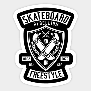Skateboard Rebellion Sticker